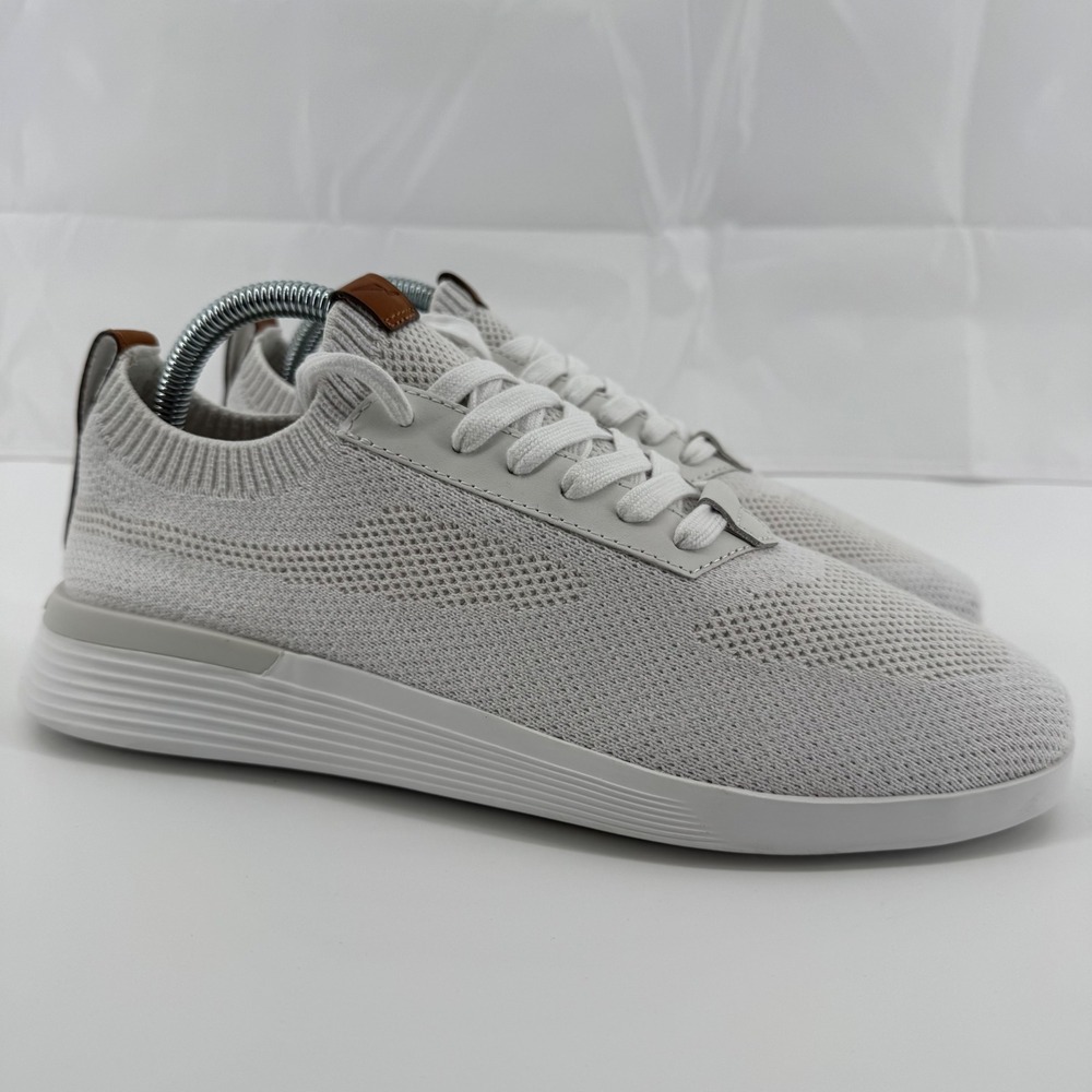 Wolf & Shepherd SwiftKnit Derby Mens 7 White Knit Leather‎ Trim Sneakers